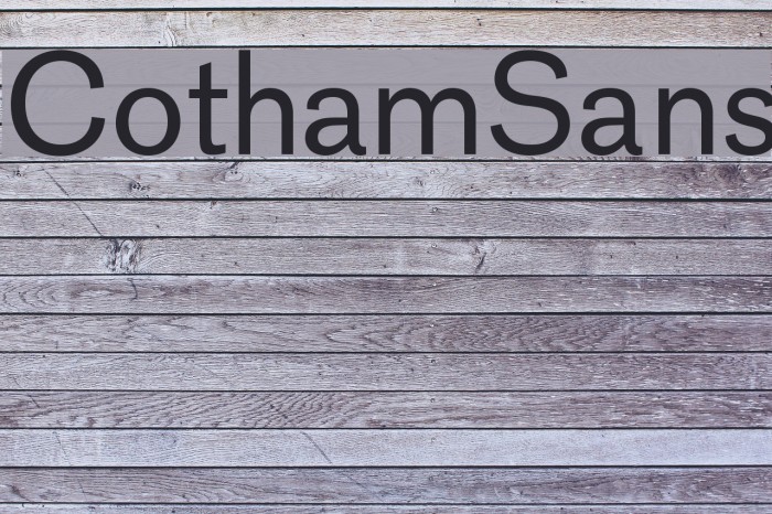 CothamSans Font examples