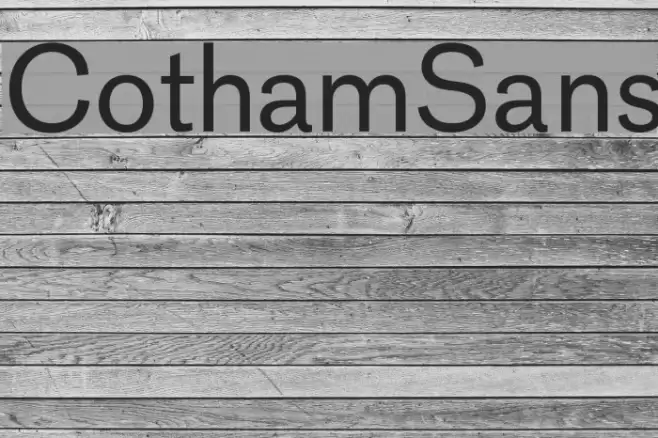 CothamSans Шрифта examples