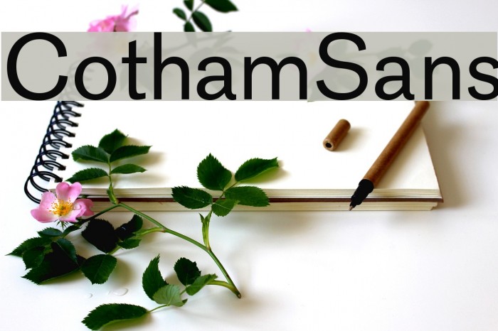 CothamSans Font examples