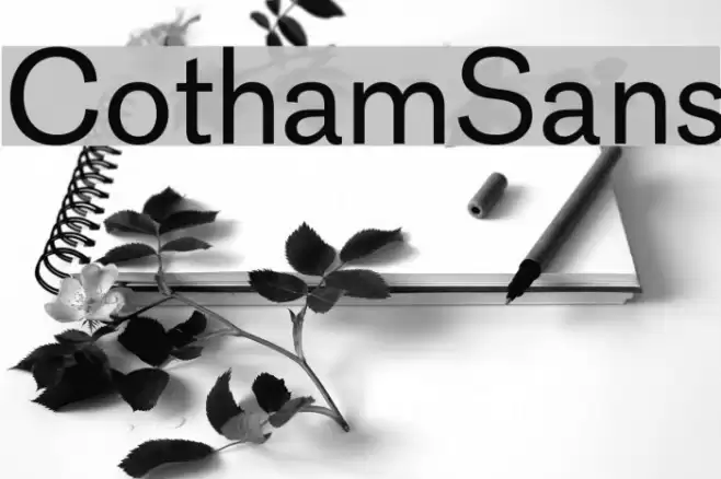 CothamSans Шрифта examples