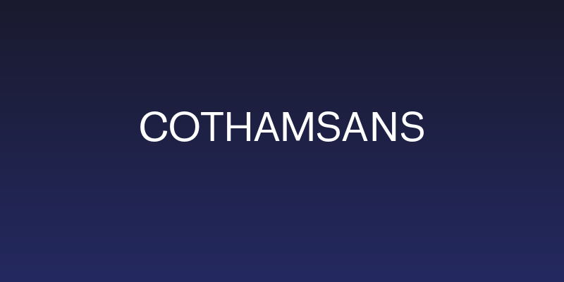 CothamSans Social Header