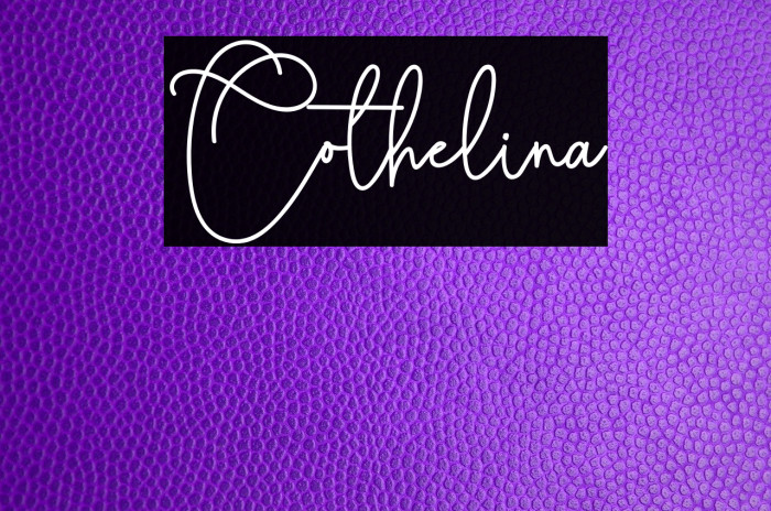 Cothelina Font examples