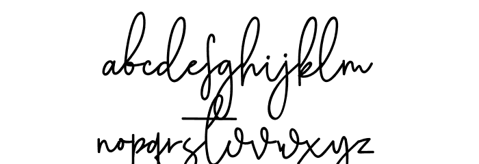 Cothelina Font LOWERCASE