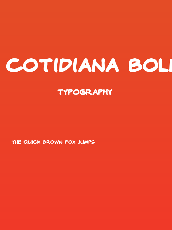 Cotidiana Bold Poster