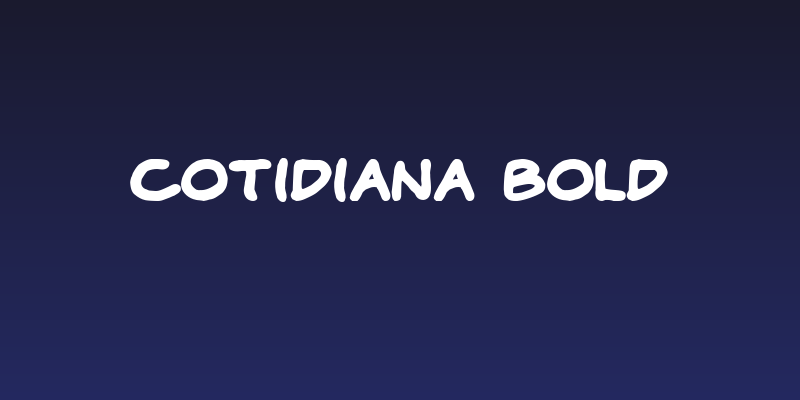 Cotidiana Bold Social Header