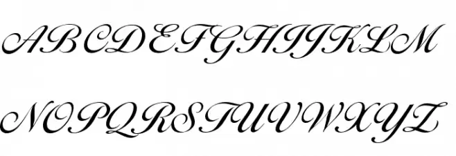 Cotillion Regular Schriftart Groß