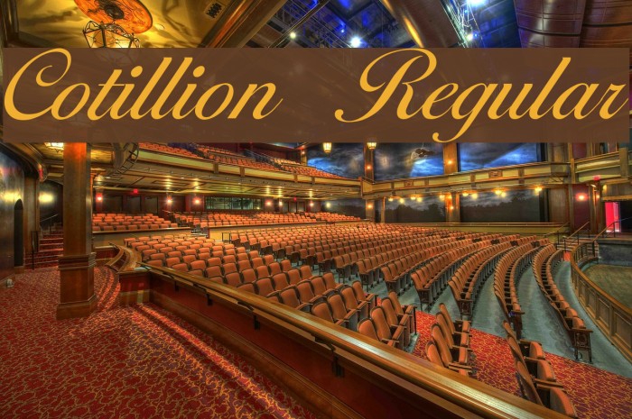 Cotillion Regular Font examples