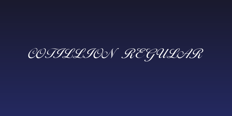 Cotillion Regular Social Header