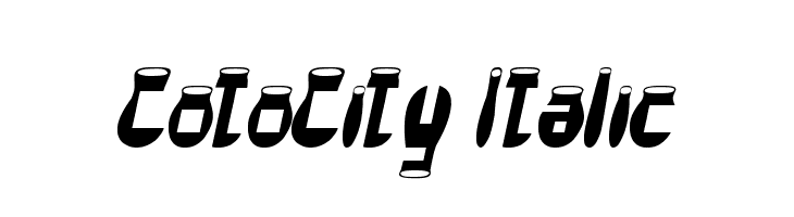 CotoCity Italic  font caratteri gratis