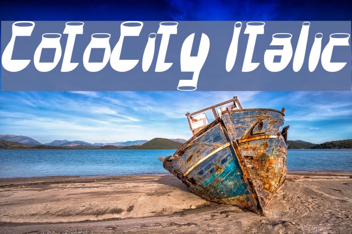 CotoCity Italic Schriftart examples