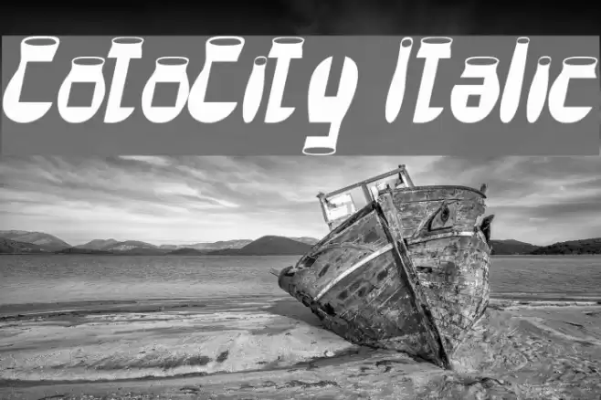 CotoCity Italic Schriftart examples