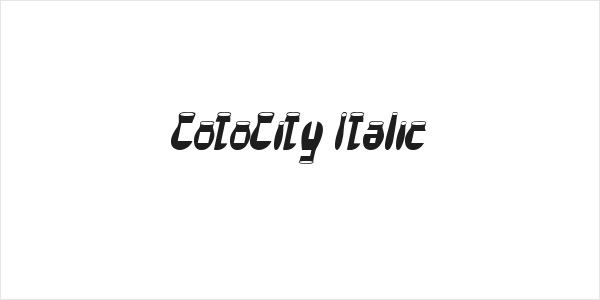 CotoCity Italic Logo