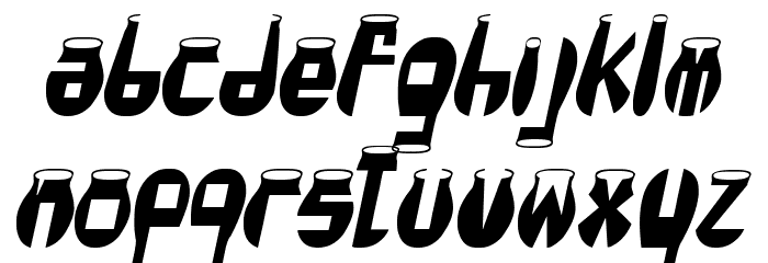 CotoCity Italic Schriftart Kleinbuchstaben