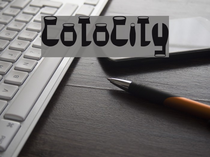CotoCity Font examples