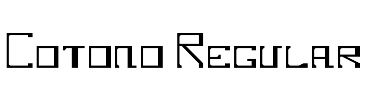 Cotono Regular  font caratteri gratis