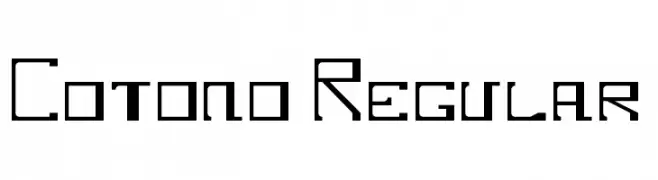 Cotono Regular  免费字体下载