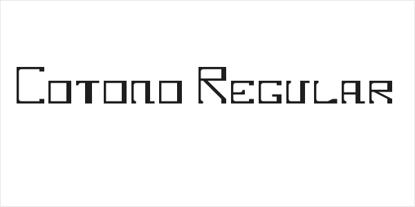 Cotono Regular Logo