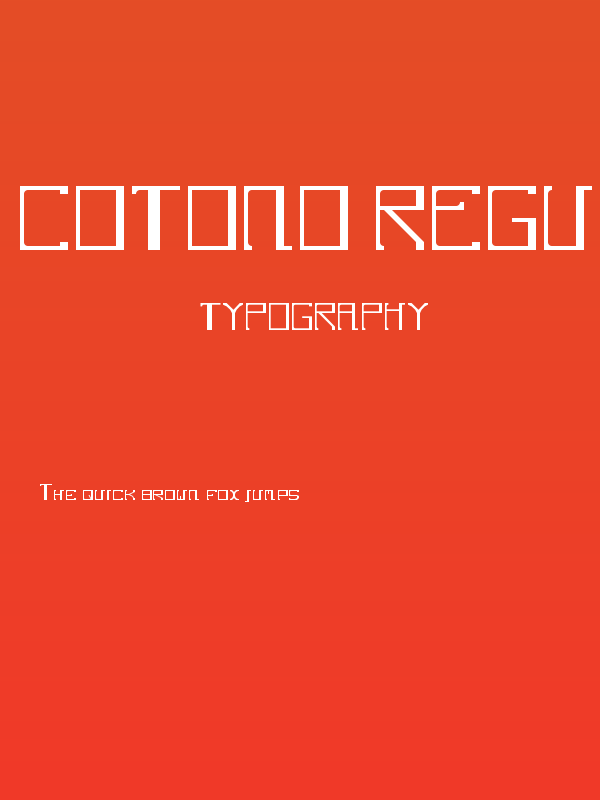 Cotono Regular Poster