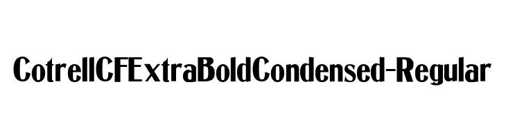 CotrellCFExtraBoldCondensed-Regular  नि: शुल्क फ़ॉन्ट्स डाउनलोड