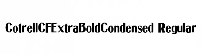 CotrellCFExtraBoldCondensed-Regular  لخطوط تنزيل