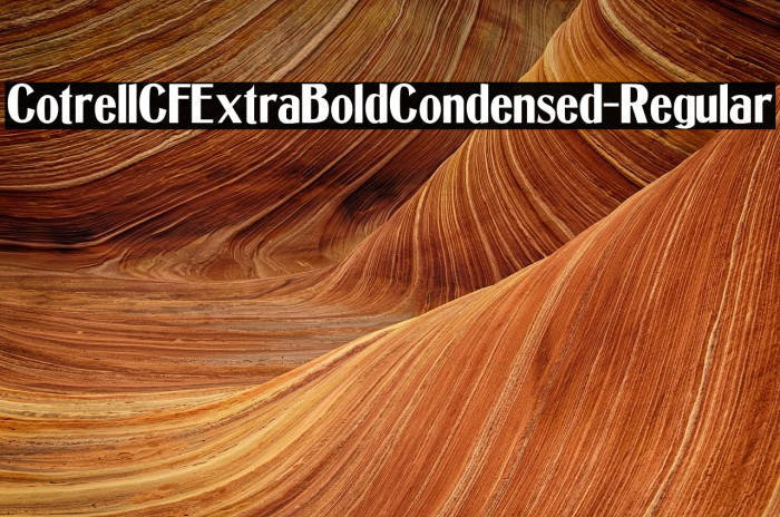 CotrellCFExtraBoldCondensed-Regular Example 2