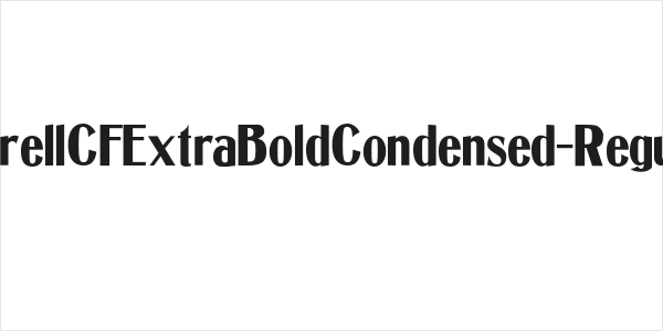 CotrellCFExtraBoldCondensed-Regular Logo