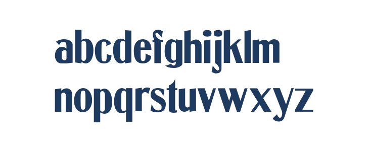 CotrellCFExtraBoldCondensed-Regular Lowercase