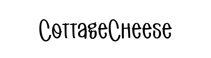 Cottage Cheese  les polices de caractères gratuit tlcharger