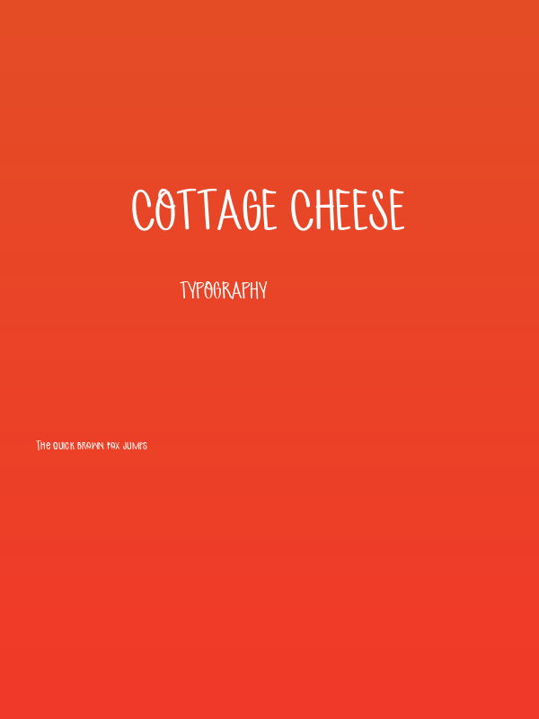 Cottage Cheese Poster