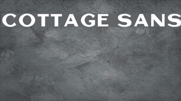 Cottage Sans Font examples
