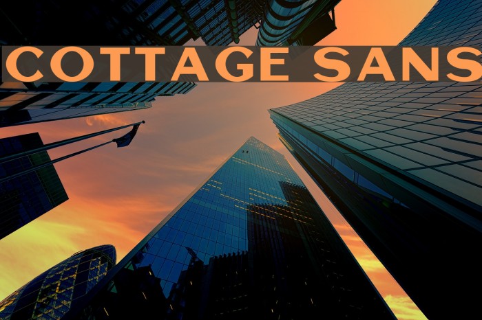 Cottage Sans Font examples