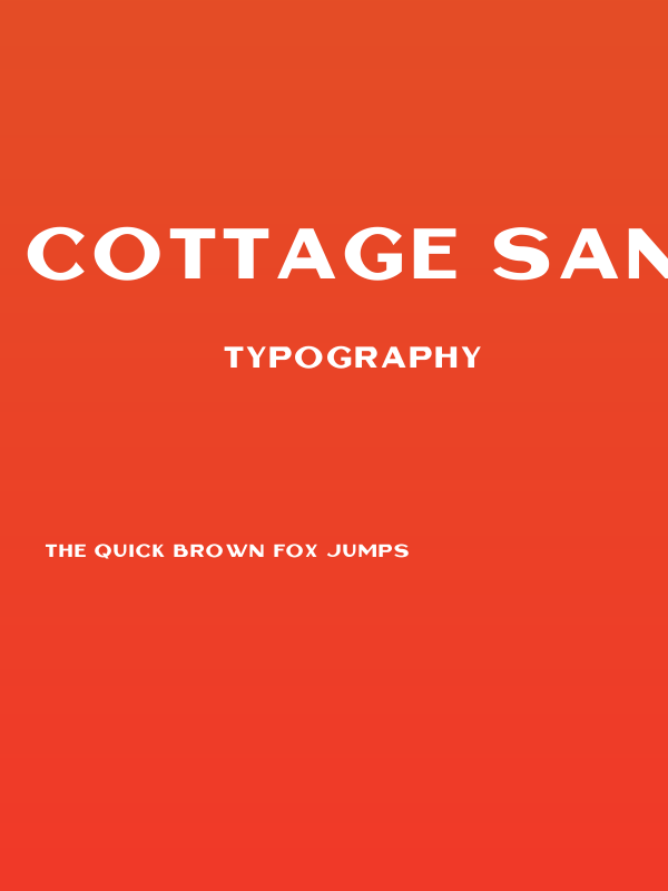 Cottage Sans Poster