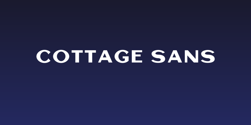 Cottage Sans Social Header