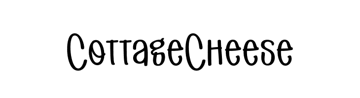 CottageCheese  Скачать бесплатные шрифты