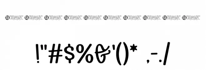 CottageCheese Font OTHER CHARS