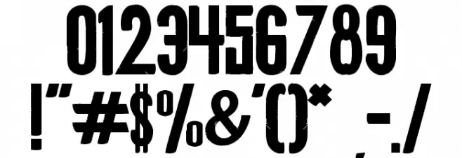 Cotte-VMF Font OTHER CHARS