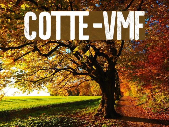 Cotte-VMF Font examples