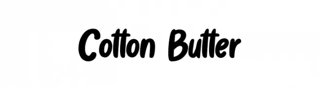 Cotton Butter  Frei Schriftart Herunterladen