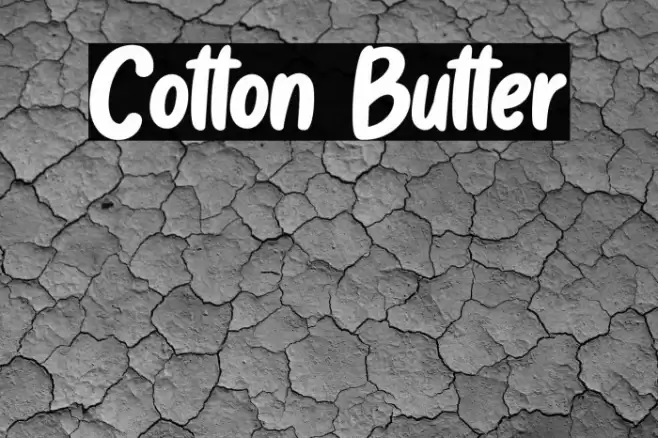 Cotton Butter Font examples