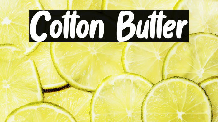 Cotton Butter Example 2