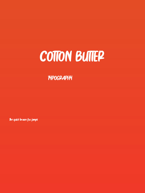 Cotton Butter Poster