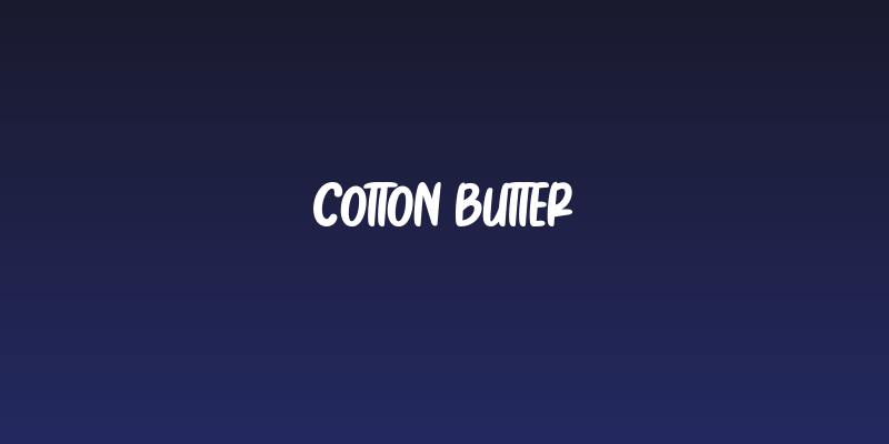 Cotton Butter Social Header