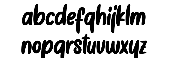 Cotton Butter Font LOWERCASE