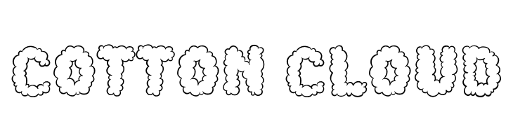 Cotton Cloud  les polices de caractères gratuit tlcharger