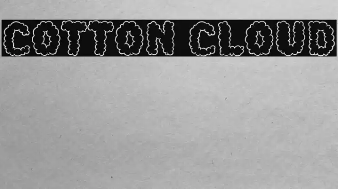 Cotton Cloud Font examples