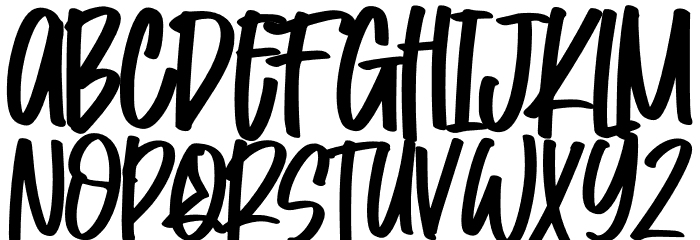 Cotton Hill Font UPPERCASE