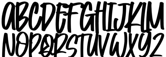 Cotton Hill Font UPPERCASE