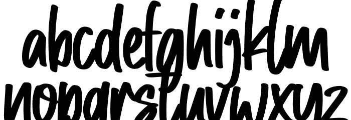 Cotton Hill Font LOWERCASE