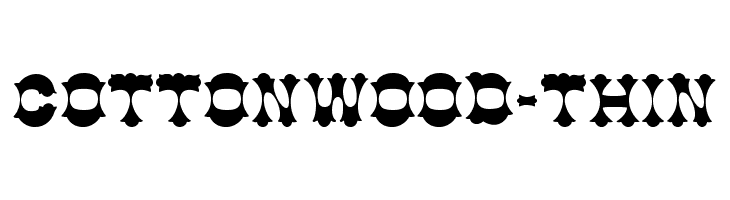 Cottonwood-Thin  フリーフォントのダウンロード