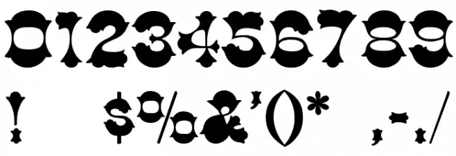 Cottonwood-Thin Font OTHER CHARS